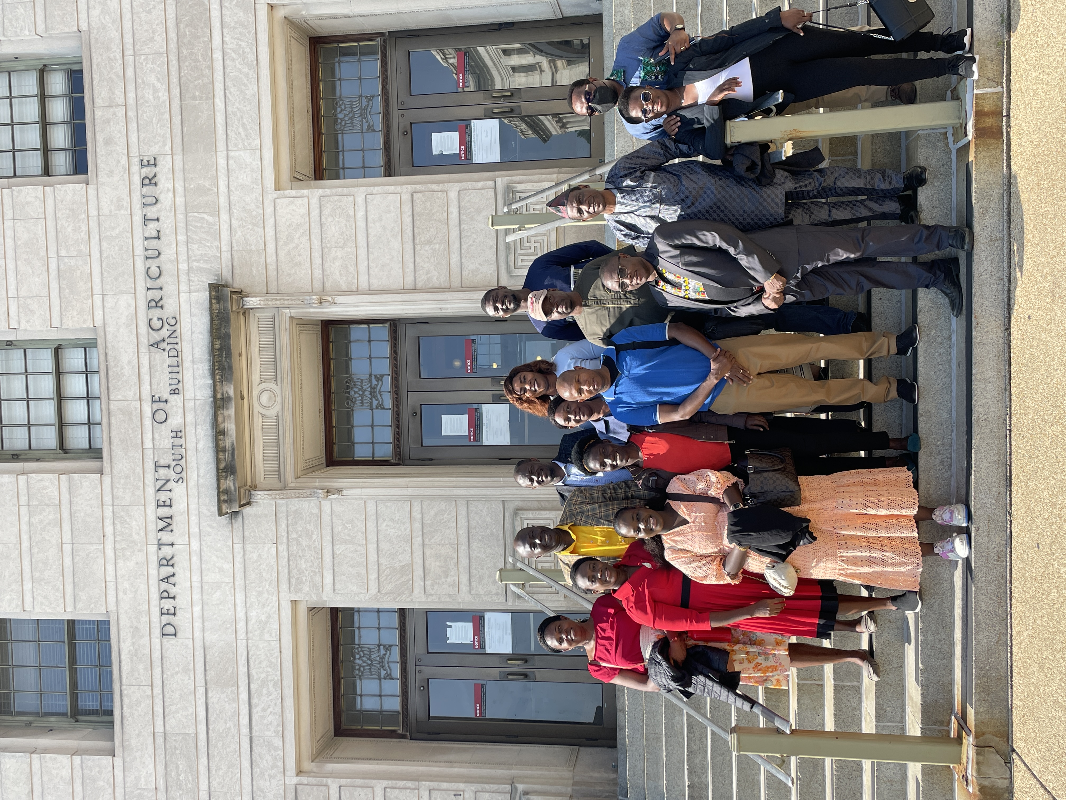 fellows on steps of USDA building